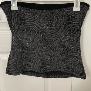 Sparkly Black Mini Skirt